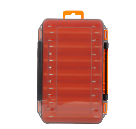 Double-Sided Fishing Tackle Box — 14-Compartment Waterproof Lure Organizer