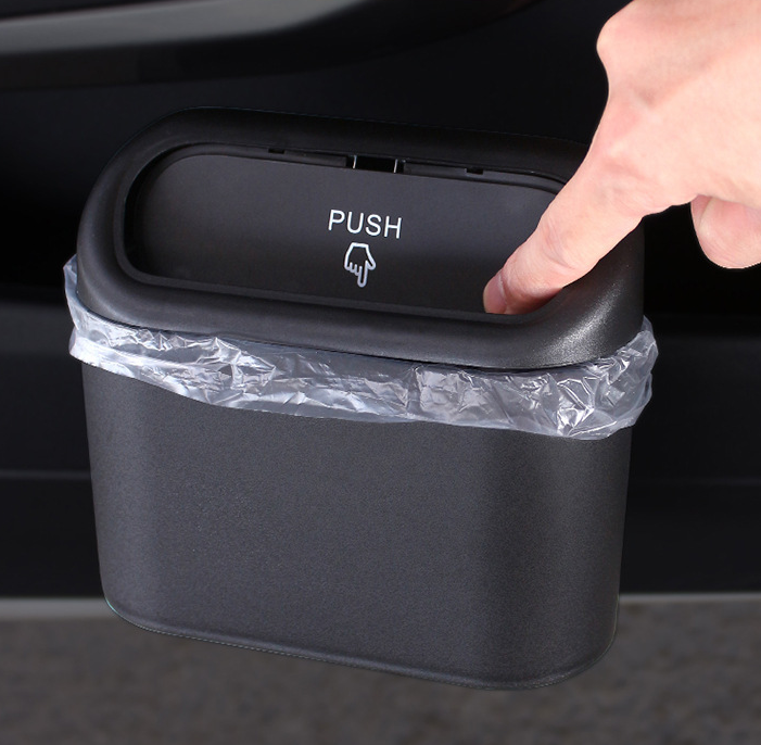 Foldable Car Trash Can — Waterproof Mini Auto Garbage Bin