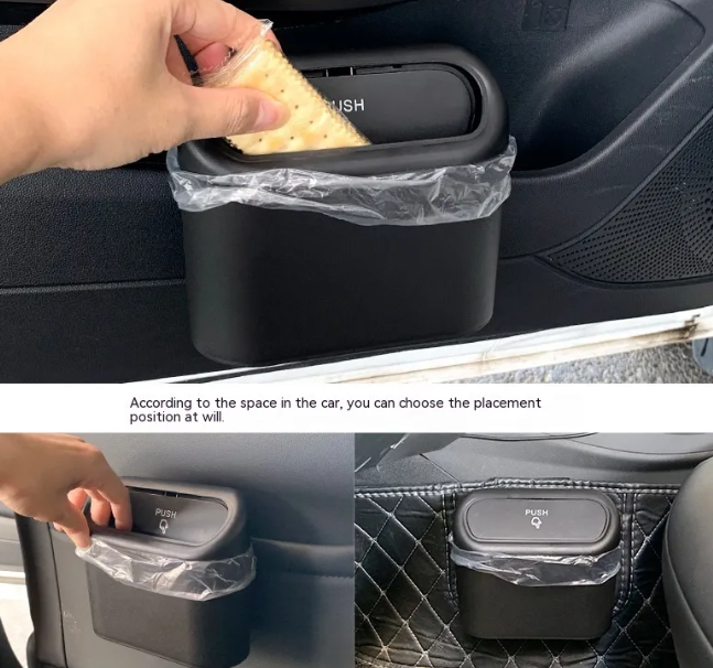 Foldable Car Trash Can — Waterproof Mini Auto Garbage Bin