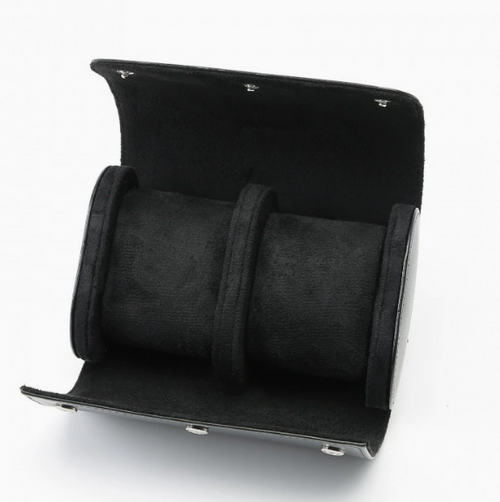 3-Slot Leather Travel Watch Case — Portable Watch Box for Men
