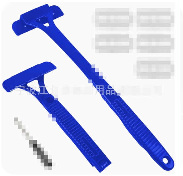 Foldable Back Shaver for Men — Extra-Long Handle 3-Blade Body Groomer