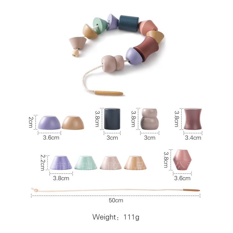 Montessori Wooden Animal Stacking Toy — Balance Blocks for Toddlers 1-3