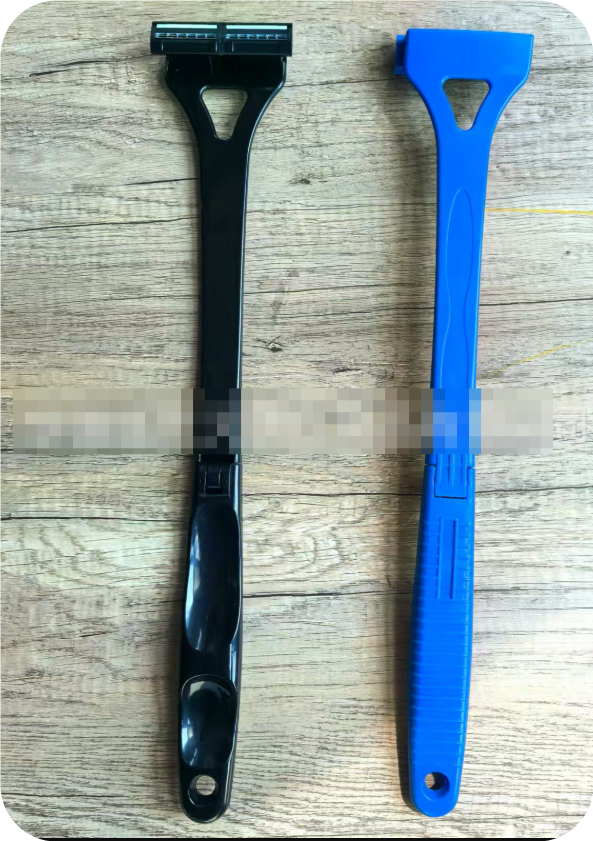 Foldable Back Shaver for Men — Extra-Long Handle 3-Blade Body Groomer