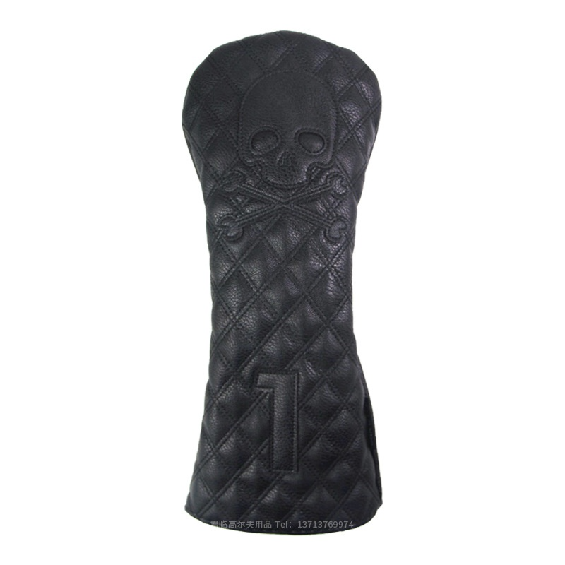 Premium PU Leather Golf Club Head Covers — Driver, Fairway & Hybrid