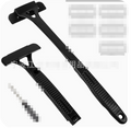 Foldable Back Shaver for Men — Extra-Long Handle 3-Blade Body Groomer